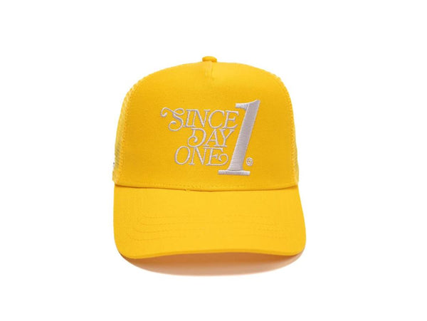 Zafiro Since Day One Trucker Hat - Yellow