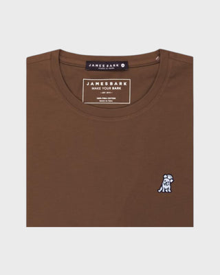 Mens Crew Neck Jersey T-shirt - Emperador A11