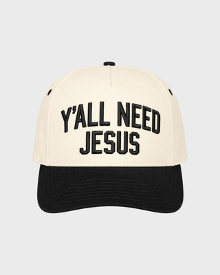 Y'All Need Jesus Trucker Hat - Black