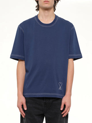 SS ADC Topstitched TShirt - Encre
