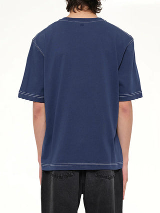 SS ADC Topstitched TShirt - Encre