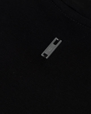 Line Basic Label Boxy Fit Tshirt - Black