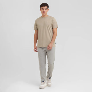Men's Crew Neck Jersey T-Shirt Simply Taupe A297
