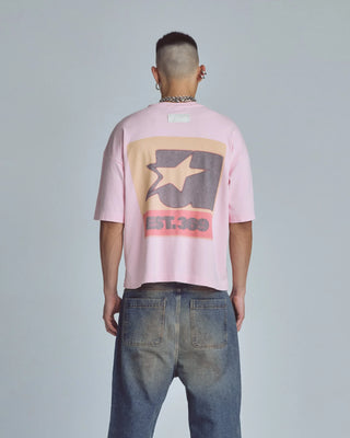 Stardust Symbol Boxy Fit T-Shirt - Pink