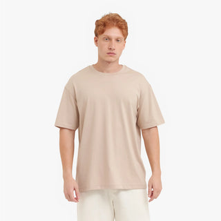 Men's Relaxed Pima Cotton T-Shirt - Light Taupe