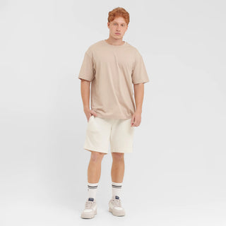Men's Relaxed Pima Cotton T-Shirt - Light Taupe