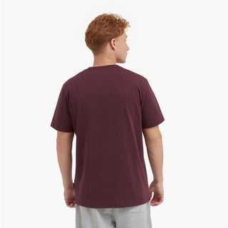 Men's Crew Neck Jersey T-Shirt Tawny Port A11