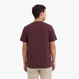 Men's Crew Neck Jersey T-Shirt Tawny Port A295