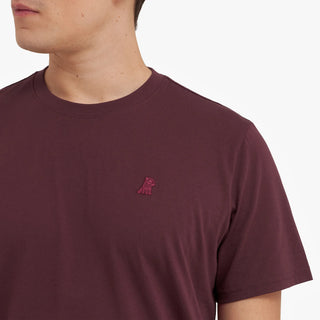Men's Crew Neck Jersey T-Shirt Tawny Port A295