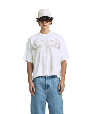 Thunder Rider Pigeon Boxy Fit T-shirt - White