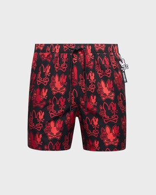 Olden All Over Print Swim Trunk - Black