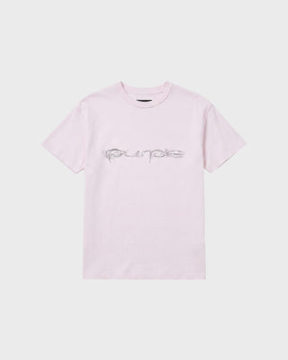 Textured Inside Out Tee Pink