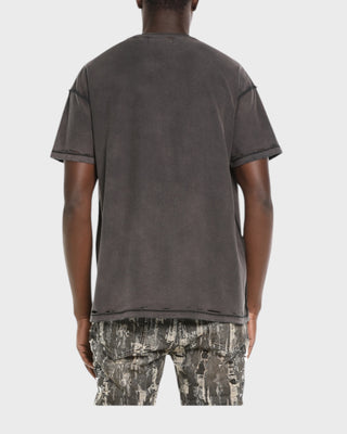 Textured Inside Out Tee - Black