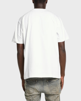 Beaded Monogram Tee - White