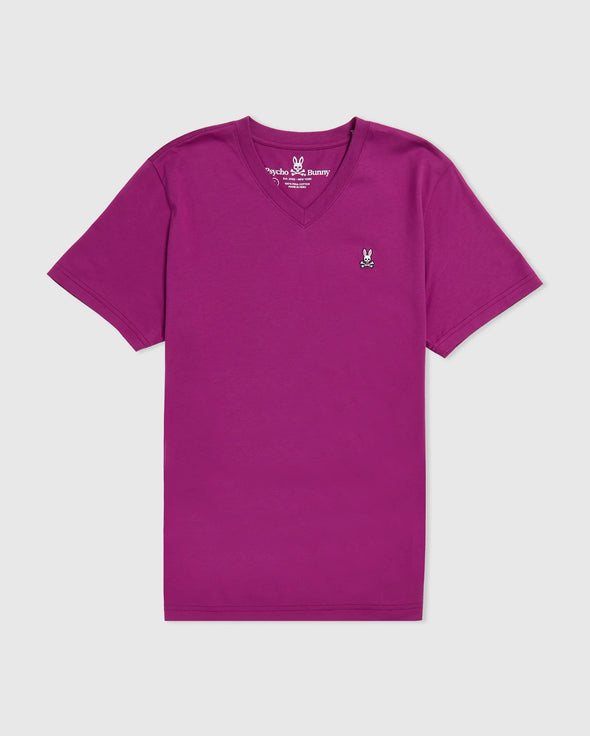 Men's Classic V Neck Tee - Plum Ice