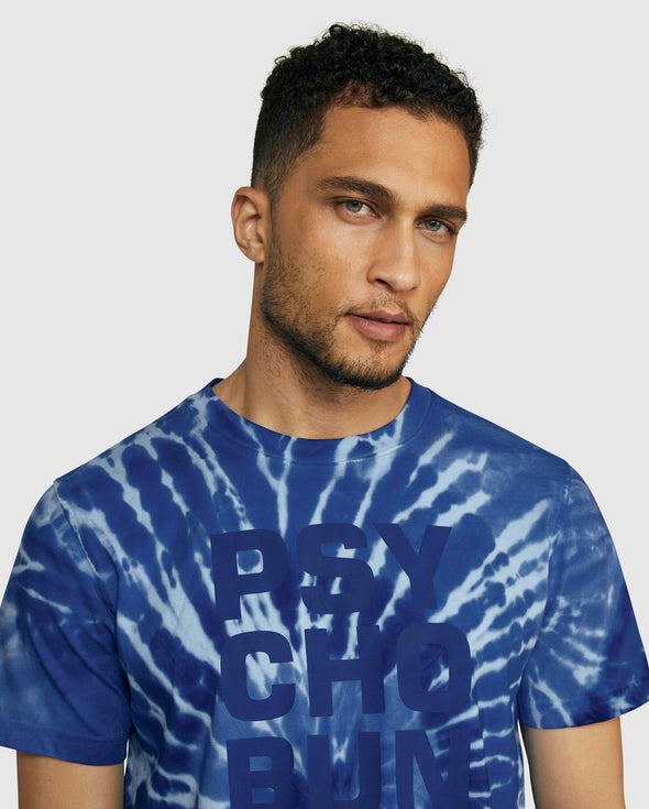 Men's Tie Dye Tee Cranwich- Deep Royal