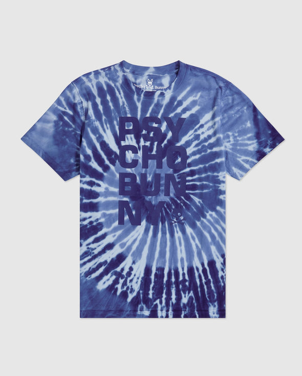 Men's Tie Dye Tee Cranwich- Deep Royal