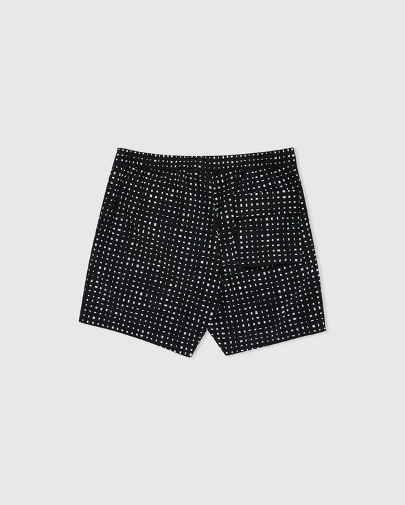 Men's Waverly Splatter Swim Shorts - Black