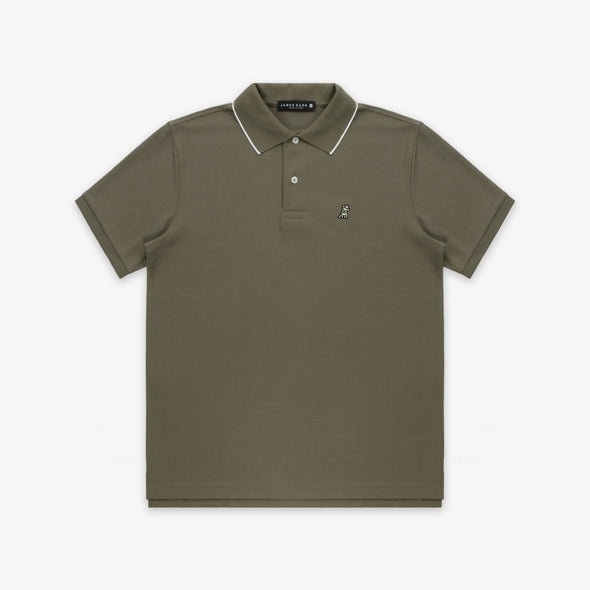 Men's Glow In The Dark Polo- Burnt Olive A156