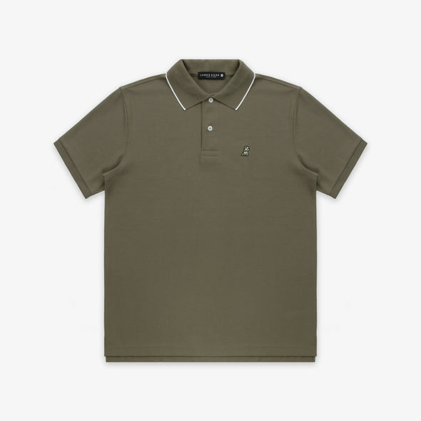 Men's Glow In The Dark Polo- Burnt Olive A156