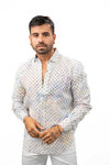 Eight-X L/S Shirt- Linen Multi Flower