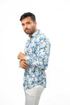 Eight-X L/S Shirt- Skull Flower
