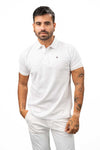 Serge Blanco Polo Pique- Blanc