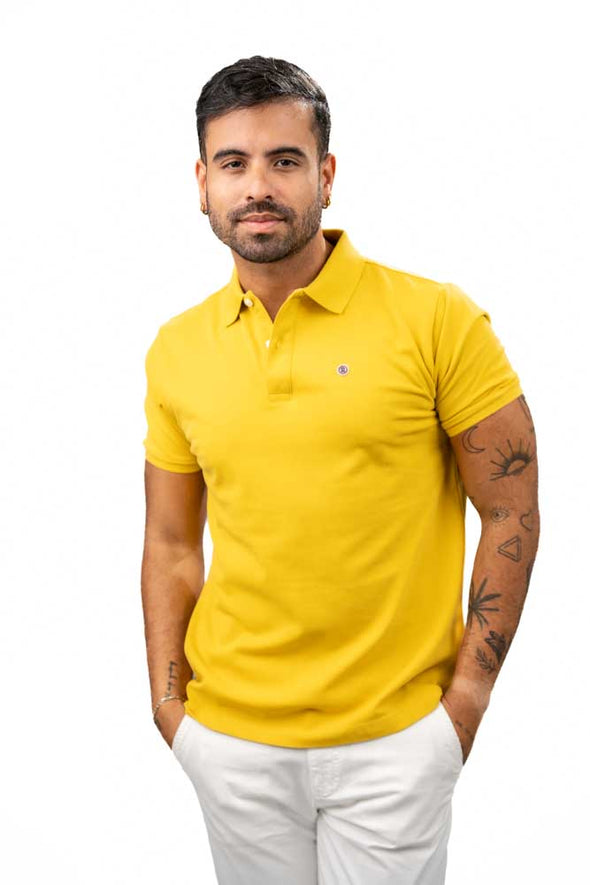 Serge Blanco Polo - Vieux Jaune Yellow