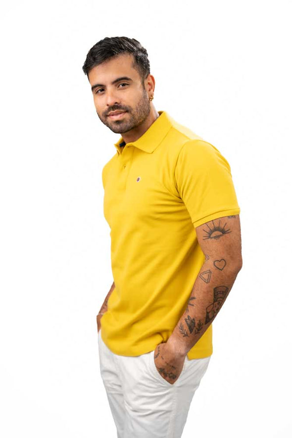 Serge Blanco Polo - Vieux Jaune Yellow