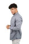 Serge Blanco Chemise- Manches Longues Bleu