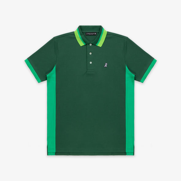 Men's Striped Collar And Sides Polo Shirt - Eden A50