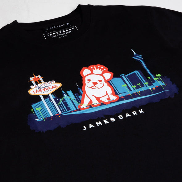 Mens Las Vegas Graphic Tee - Black